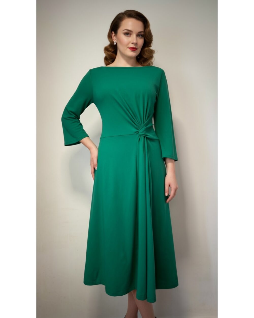 Elegantna zelena haljina SILVANA