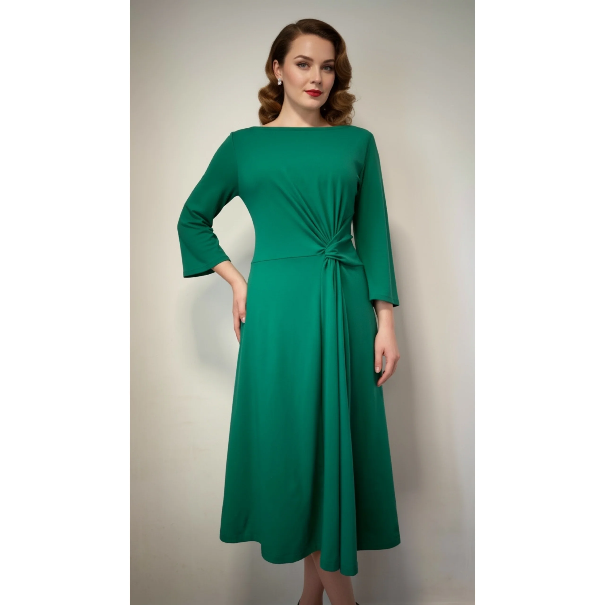 Elegantna zelena haljina SILVANA