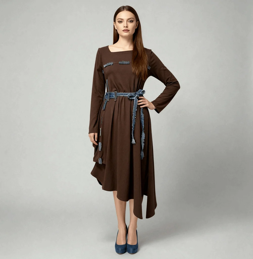 Haljina UMBER s traper detaljima