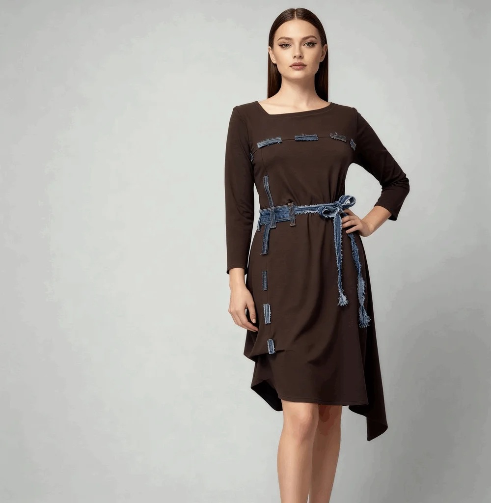 Smeđa haljina UMBER mini