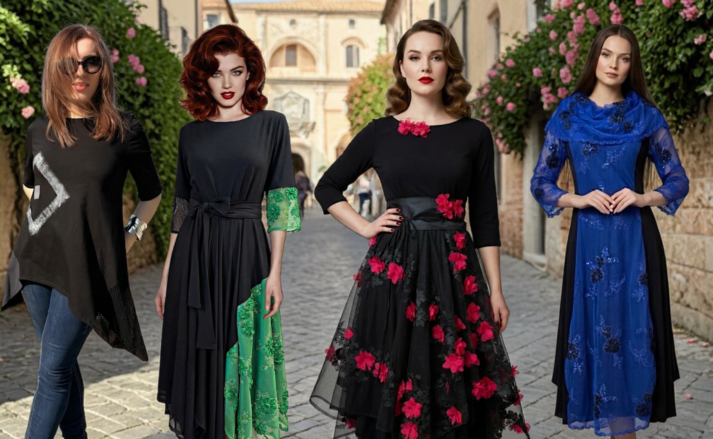 Svečani outfit za vjenčanje gošću – autorska odjeća Kuky Design hrvatska